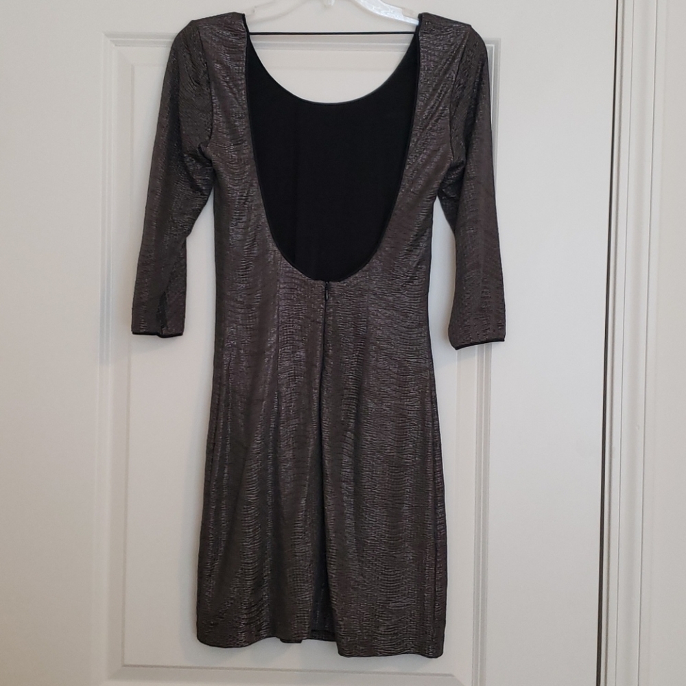 Karen Zambos Gray Bodycon Dress - Picture 2 of 6
